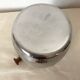 Double-walled stainless steel and wood champagne bucket