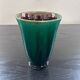 Deep green handmade vase