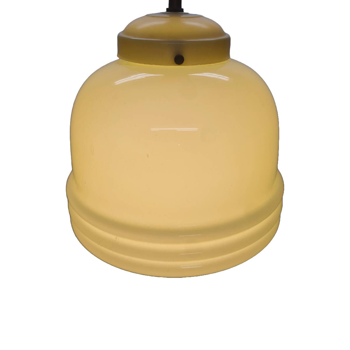 Mid Century Vintage Glass Pendant Lamp, 1950s