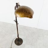 Lampadaire vintage en laiton des années 1970