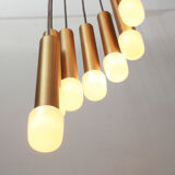 Lampe cascade des années 1970 en laiton