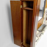 Large Art Deco wardrobe in oak, marble and mahogany, circa 1925