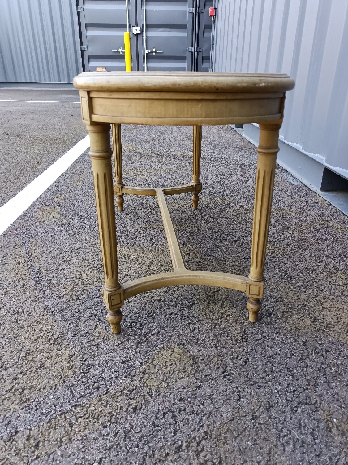 Old piano bench cannée style louis xvi