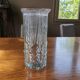 Vintage moulded glass vase