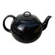 Black fine porcelain teapot