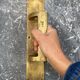 Solid brass door handle, pull handle