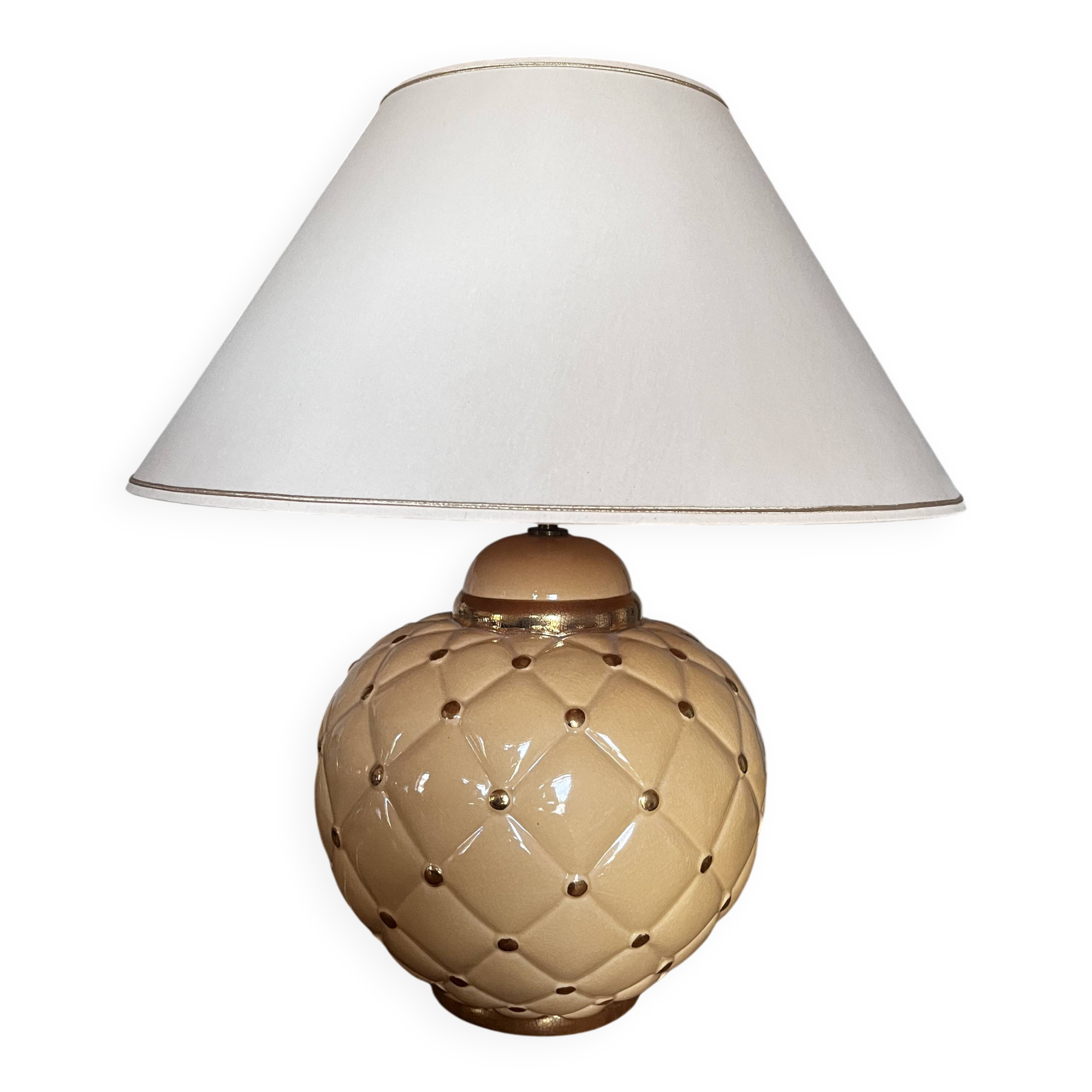 Vintage table lamp KOSTKA - Capiton model - Made in France