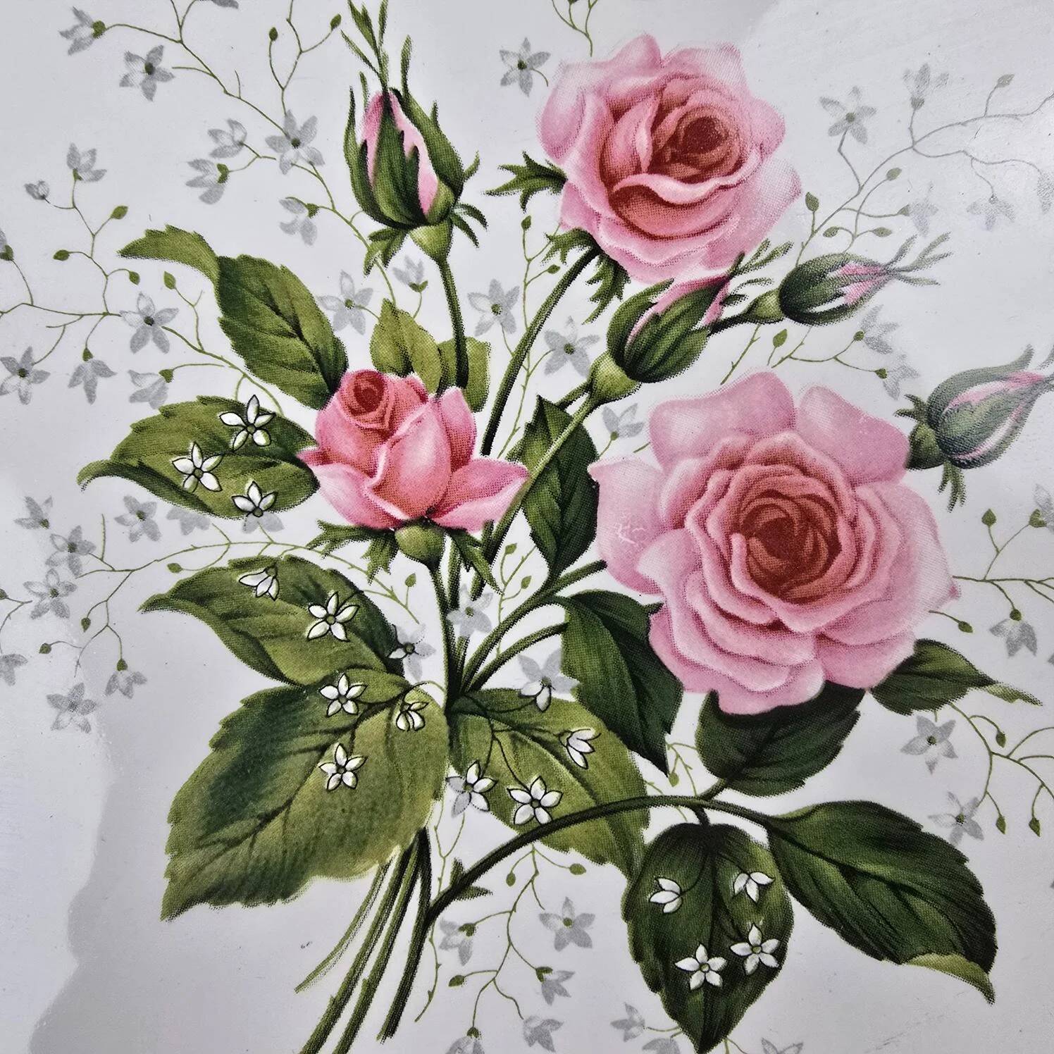 Vintage trivet Villeroy & Boch Mettlach – Floral ceramic design