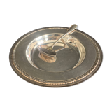 Silver plate and spoon, Orfèvrerie Saint Médard, Paris, 1950