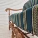 1960s, Danish 2 seater sofa, original condition, furniture wool fabric, solid oak wood.