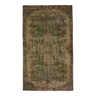 Tapis vintage turc tissé à la main unique en son genre - charme vintage rustique 296x 170
