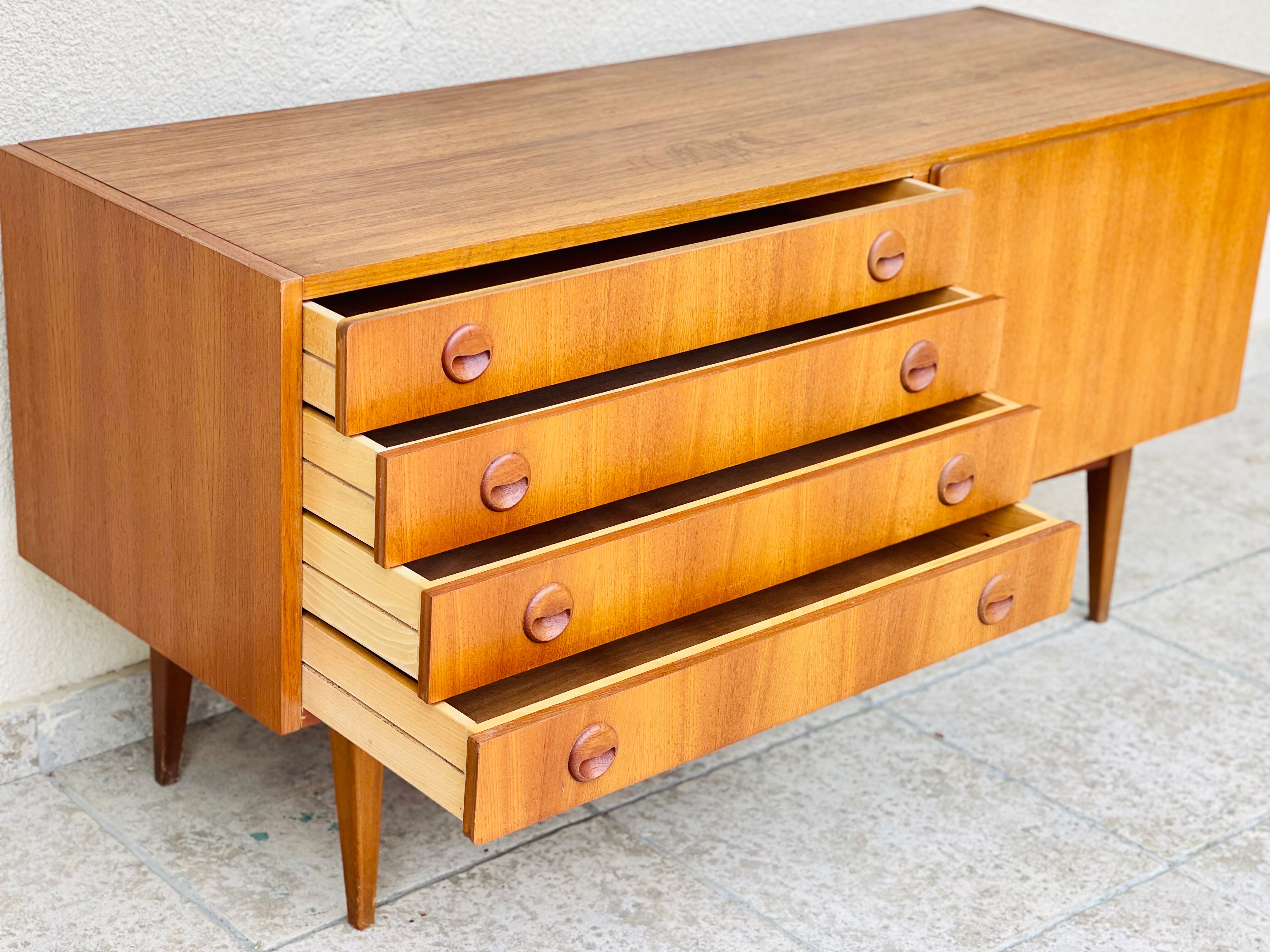 Scandinavian teak row