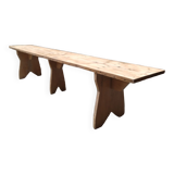 Beech farm bench