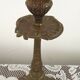 French Vintage Bronze Candlestick With Lovely Acanthus Leaf Detail 5165
