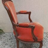 Louis XV style cabriolet armchair