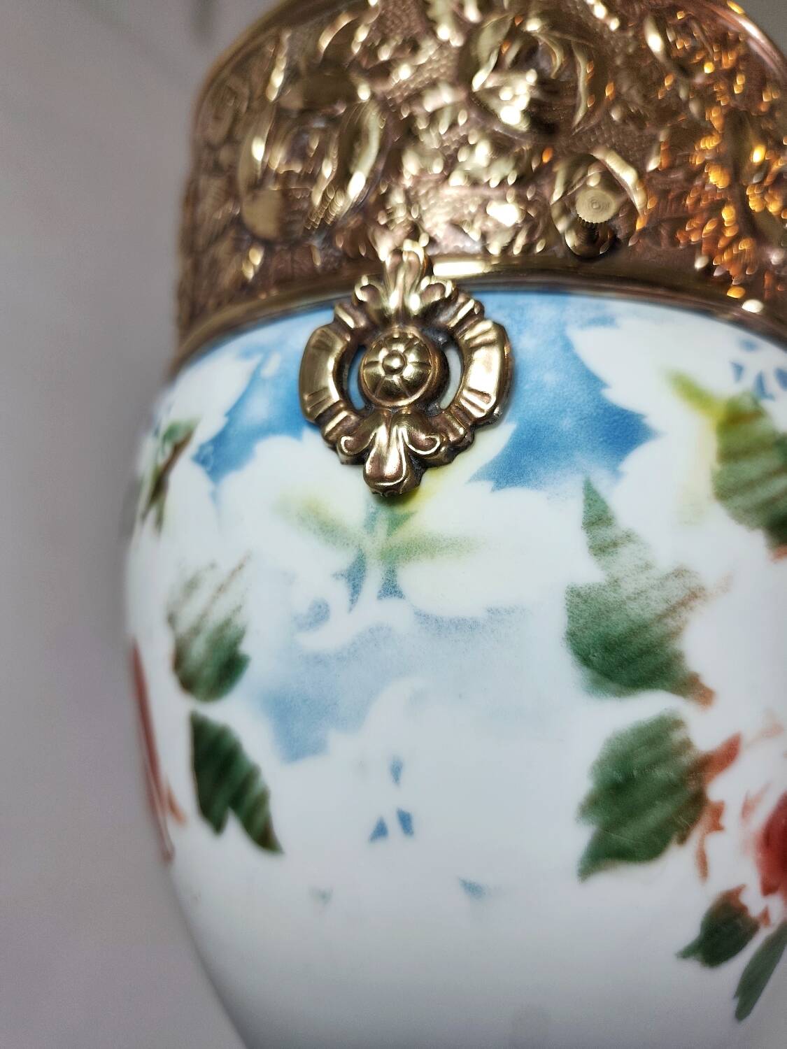 "Art Nouveau" ceiling lamp. Spain, 1930s.
