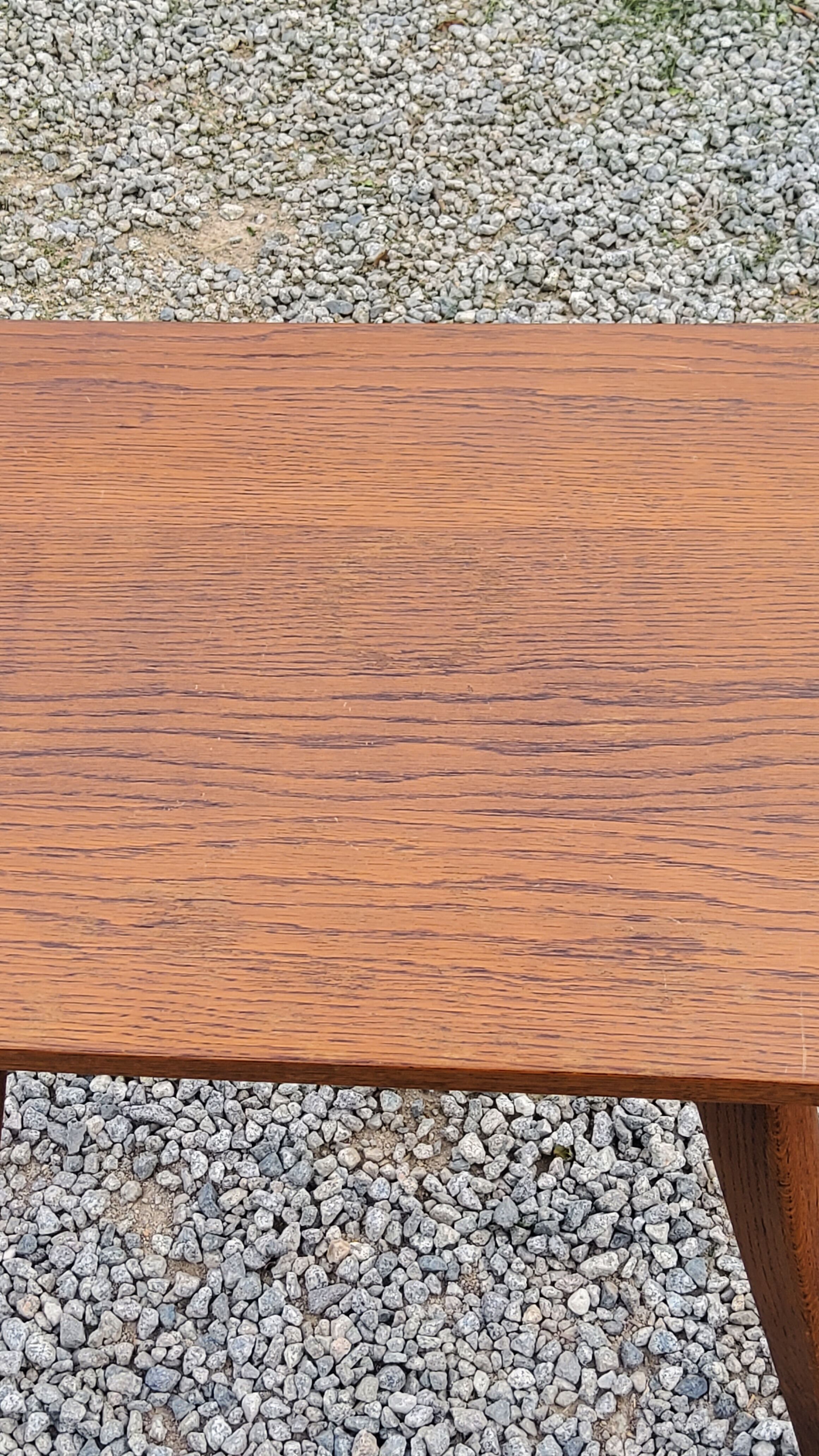 Vintage oak coffee table from the 50s feet compass