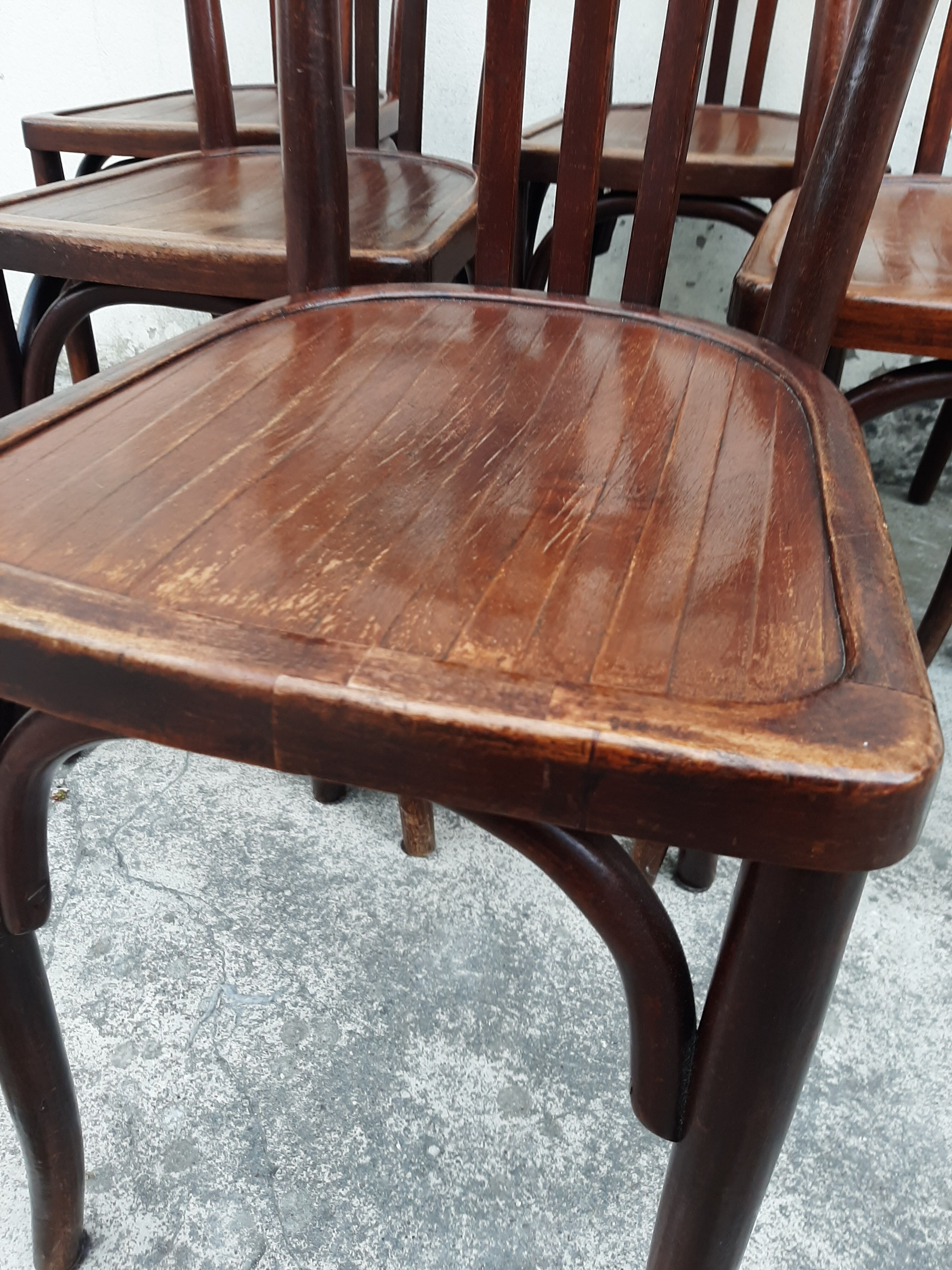 Series of 6 bistro chairs Year 30