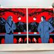Floc'h signed silkscreen from the film Petites Coupures by Pascal Bonitzer.
