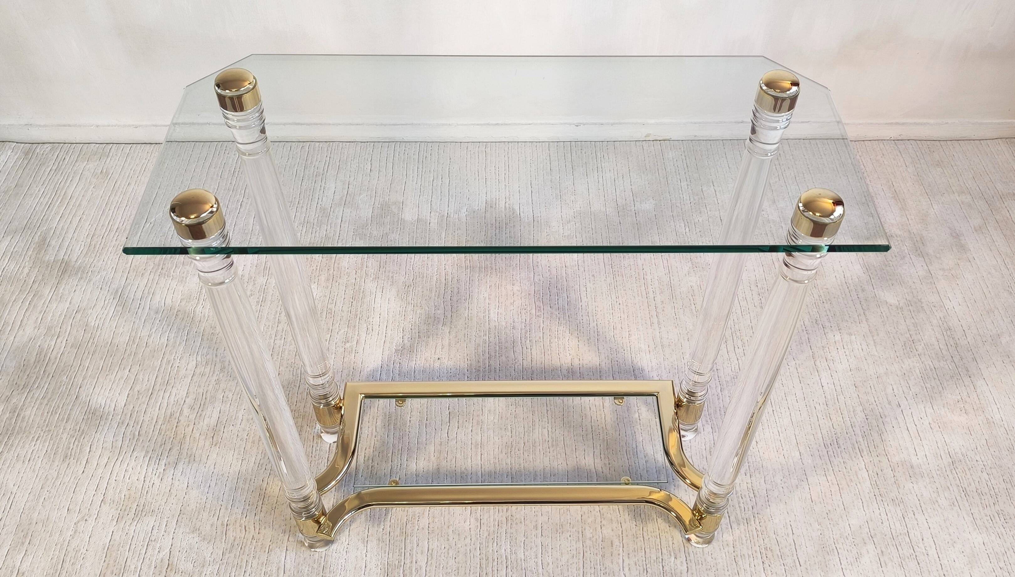 Très belle Console Vintage Années 80 DLG Roméo Réga