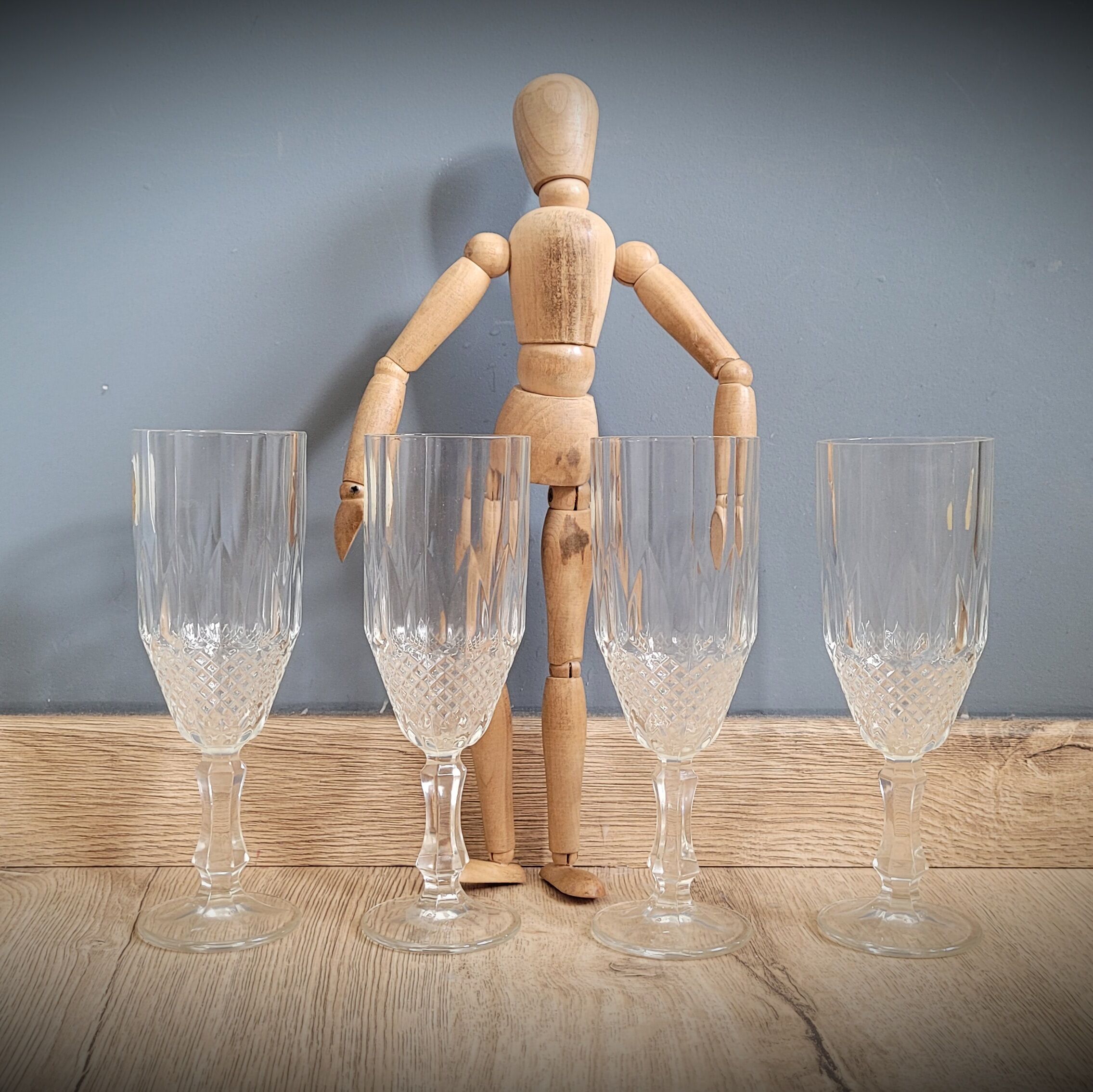 Set 4 glasses champagne