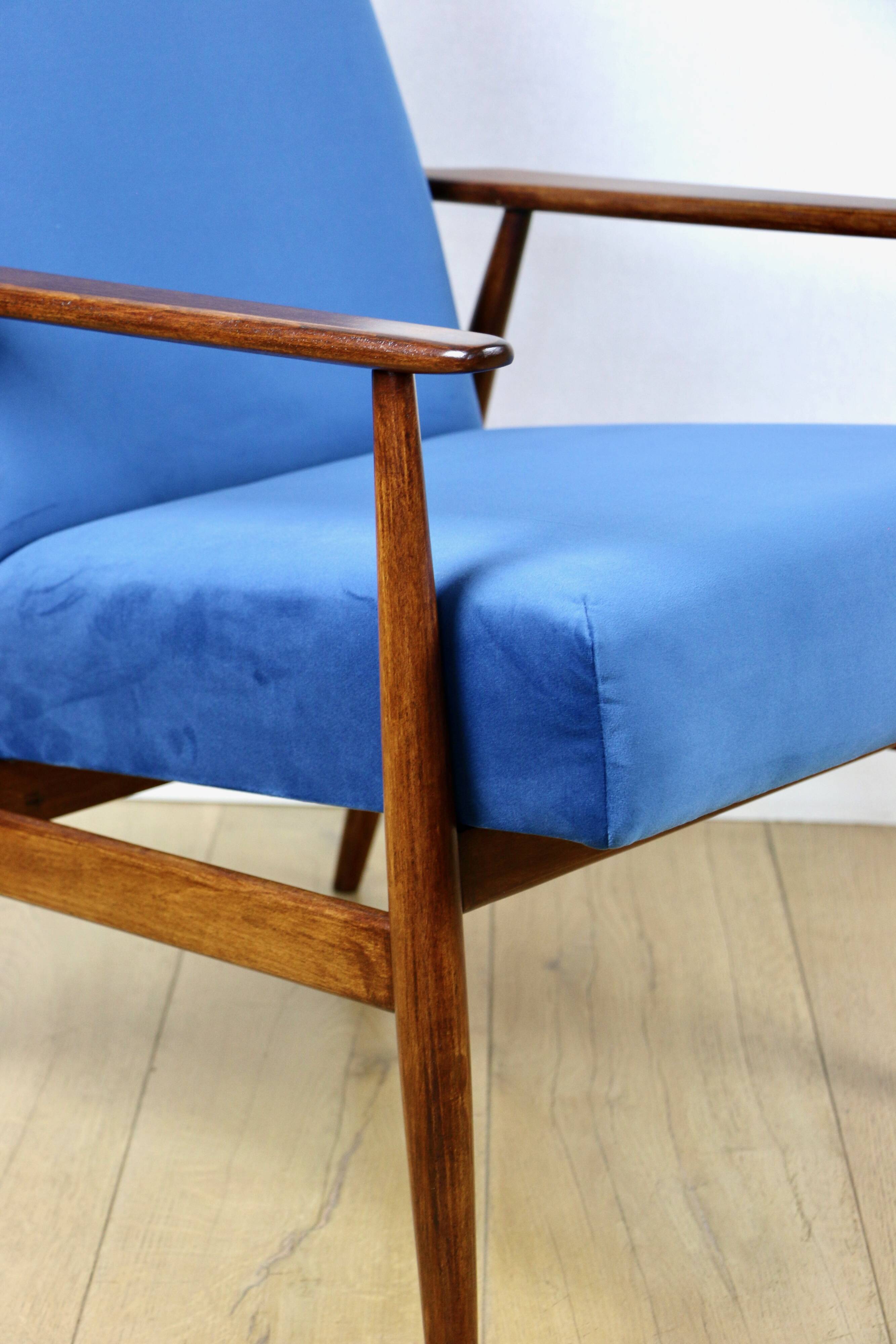 Vintage Easy Armchair 'Lis', 1970s blue - 2 pieces available