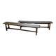 Set of two rustic oak farm benches 2m