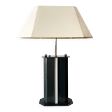 Vintage Postmodern Table Lamp, 4 Light Metal Lamp with Chrome Details, ´80