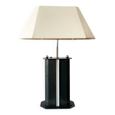 Vintage Postmodern Table Lamp, 4 Light Metal Lamp with Chrome Details, ´80