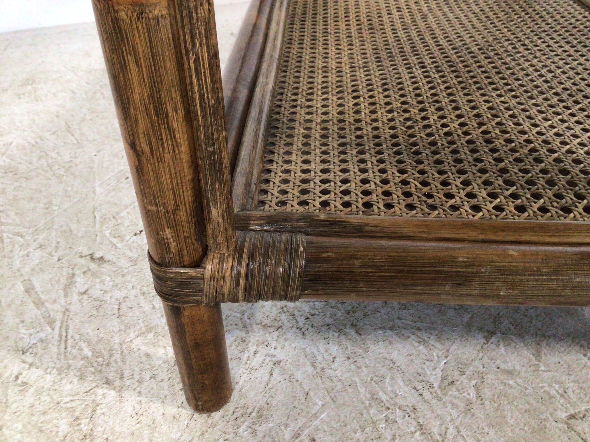 rattan coffee table