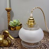 Art Deco style tulip globe portable lamp
