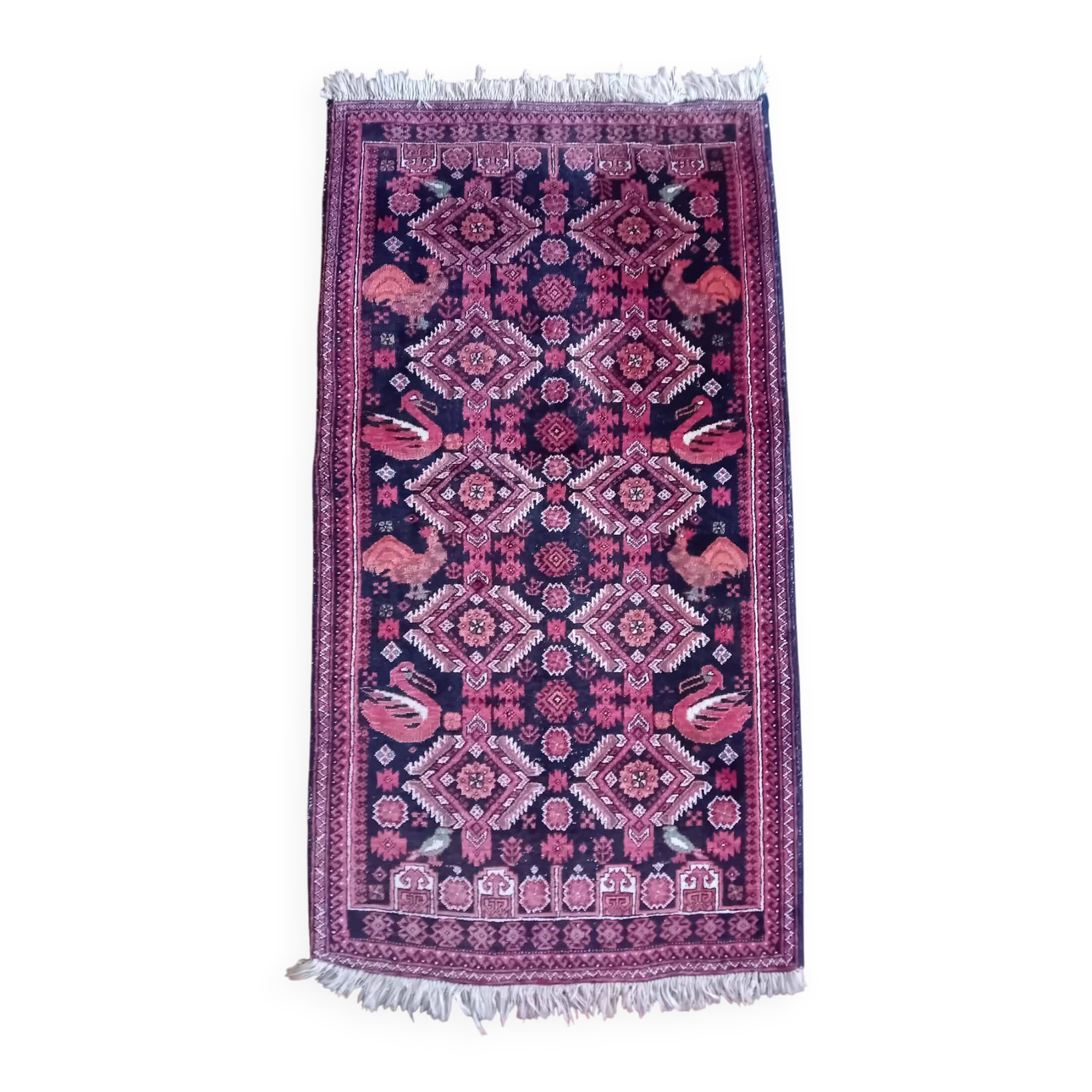 Handmade Belouch Persian rug 198x109cm