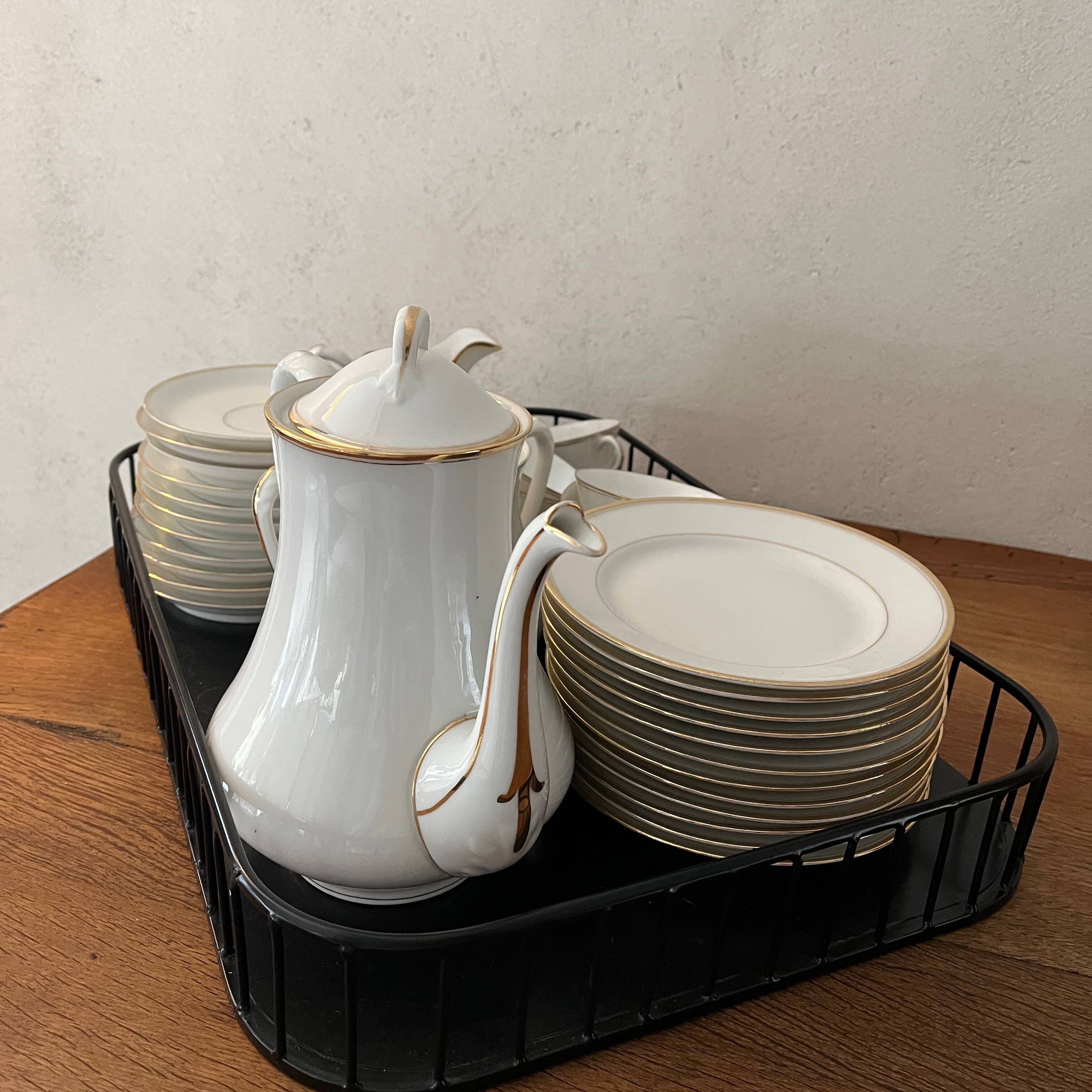 Limoges porcelain coffee service