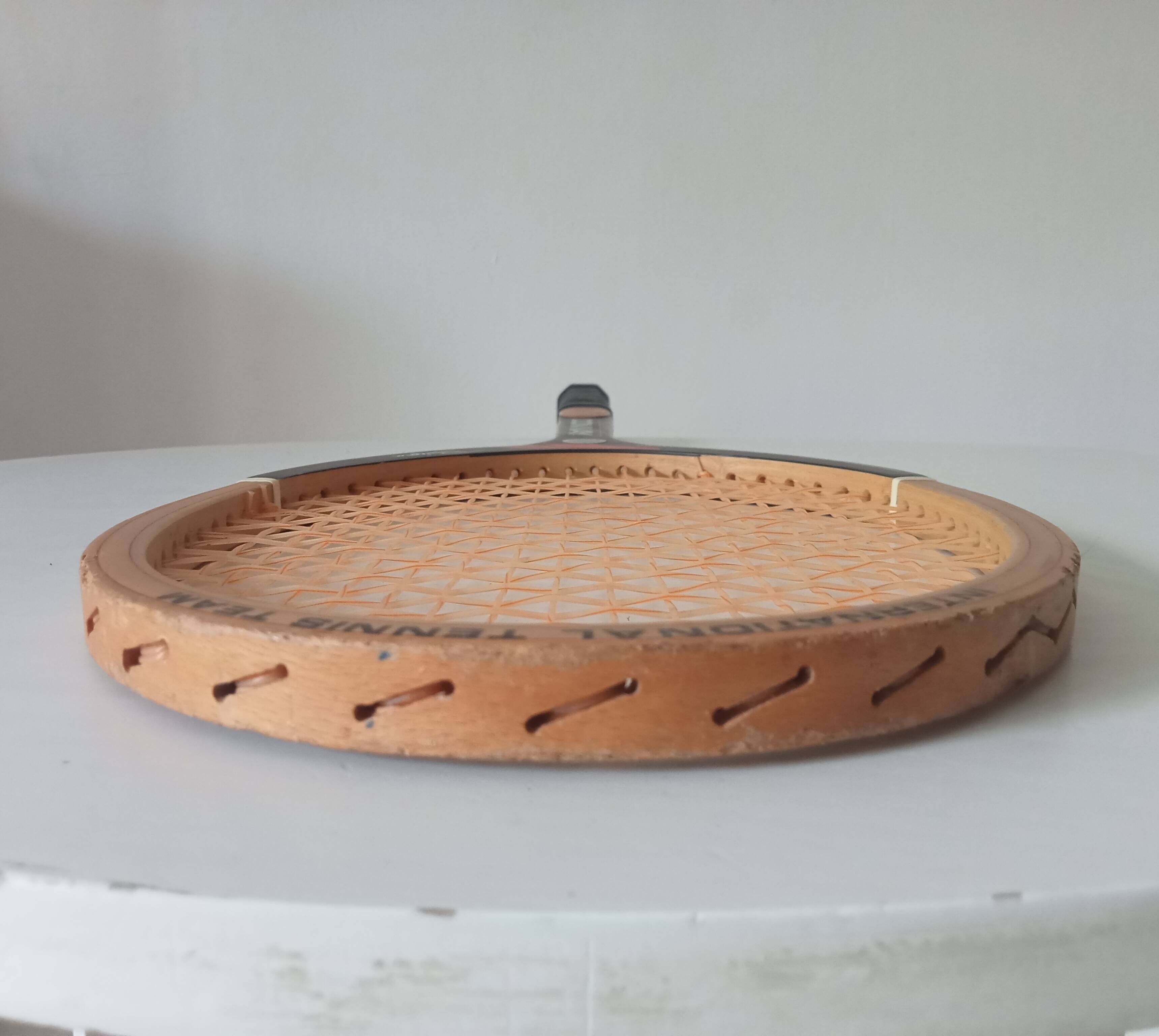 Vintage wooden tennis racket Bjorn Borg