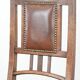 Set of four antique oak dining chairs in Art Nouveau style