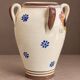 Ceramic vase with four handles from Grottaglie, decorated with a rooster, Apulia.