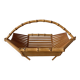 50s bamboo fruit basket