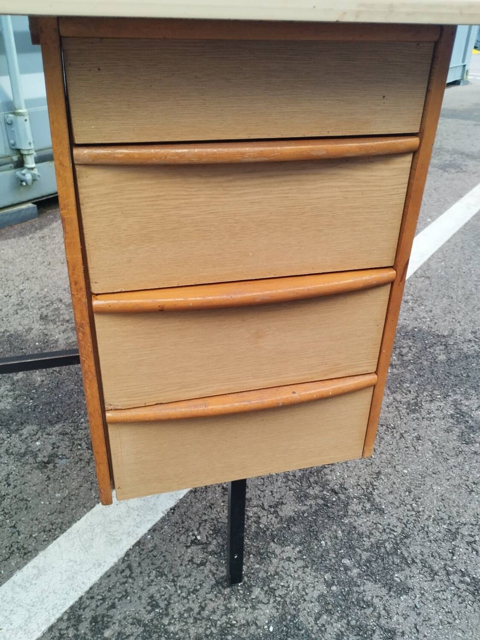 Vintage metal desk