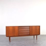 Mid-Century Teak Scandinavian Sideboard by Nils Jonsson for P.S. Heggen