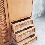 Rattan cabinet cabinet