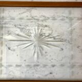 Wooden top and art deco glass 30s