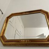 Mirror in wood and gilded stucco