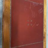 Louis XV Style Desk - Cherry Wood - Red Leather Top - with Extensions