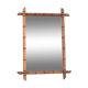 Wooden mirror imitation bamboo 91x66 cm