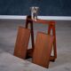 Teak Serving Trolley with Champagne Bucket, Denmark, 1960s