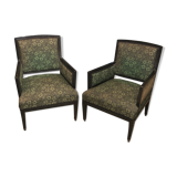 Pair of chairs on wheels secession Vienna 1915