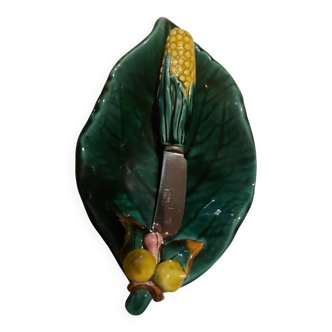 Butter dish with its Vallauris style knife