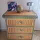 Wicker/rattan/wood chest of drawers