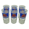 Lot de 6 verres bistrot orangina