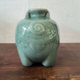 Elephant ceramic vase